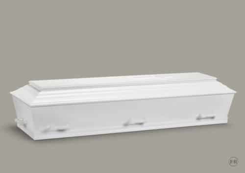Hvid begravelses kiste