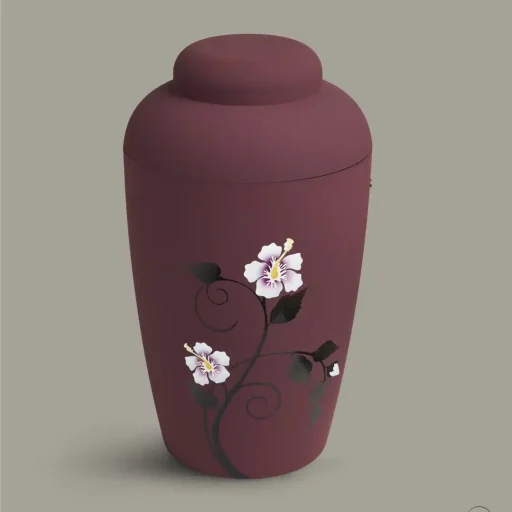 miljoe-urne-bordeaux-med-hibiscus
